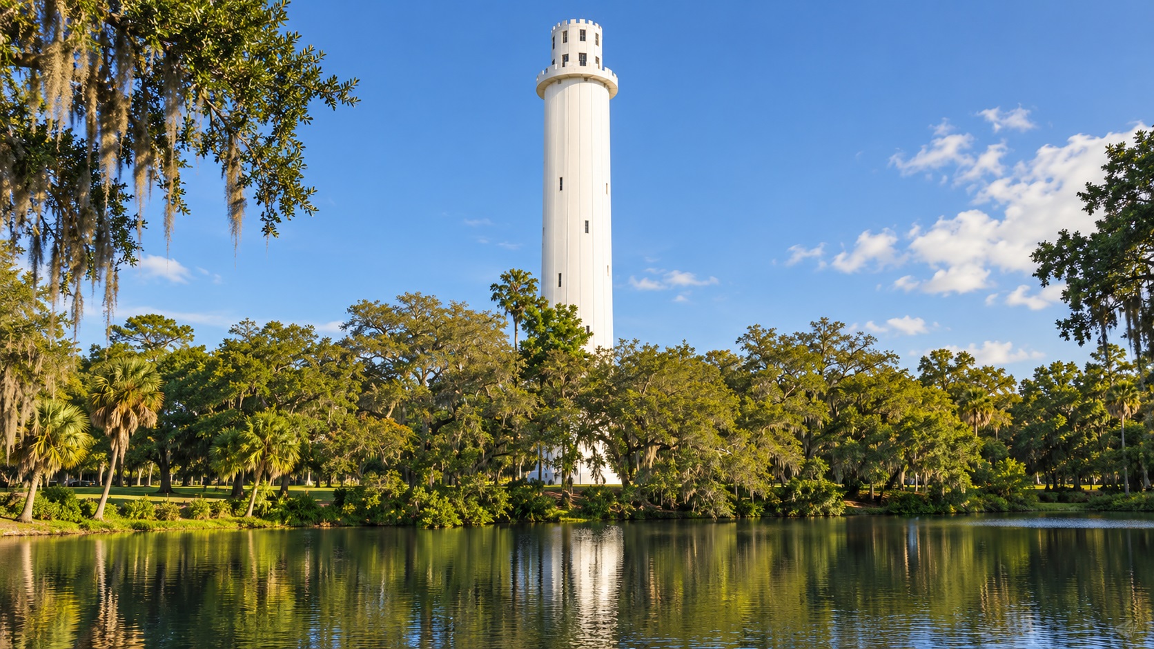 Sulphur Springs water tower overlooking the water in Tampa